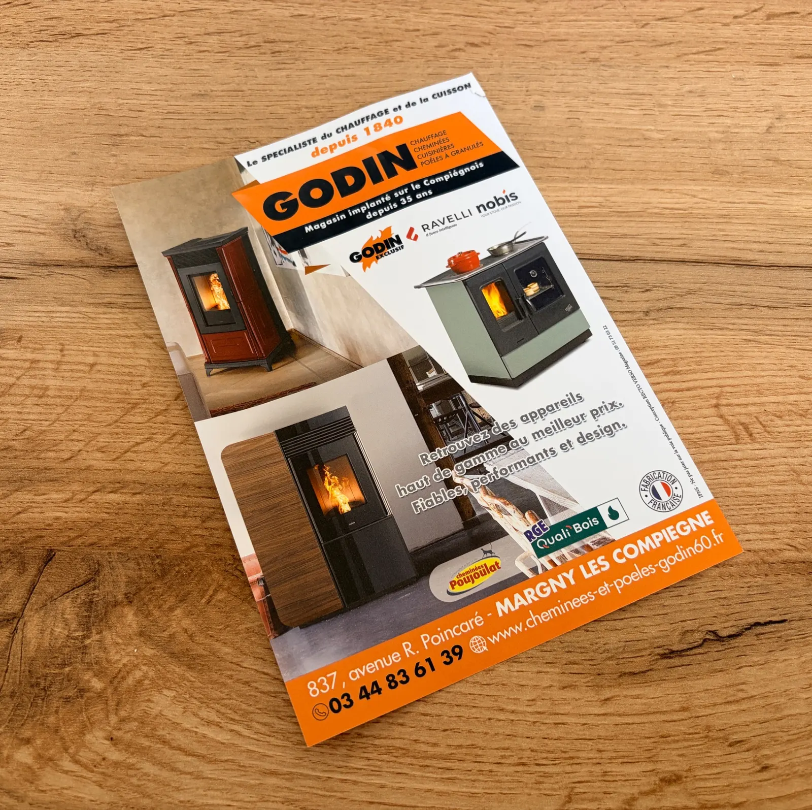 Flyer Cheminée Godin Margny-lès-Compiègne