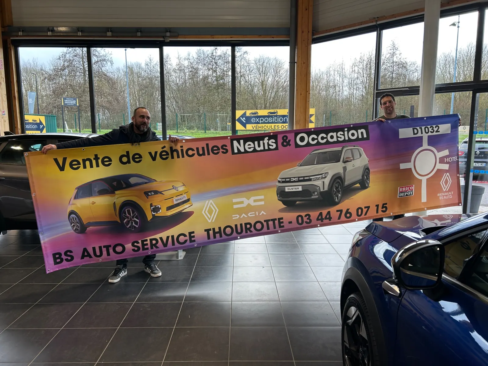 Bâche Vente de véhicules neufs et occasion BS Auto Service Thourotte